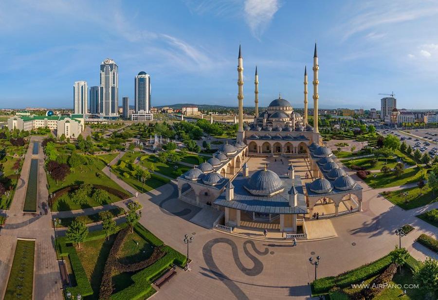 Akhmad Kadyrov Mosque Grozny AP Special Information Russia 